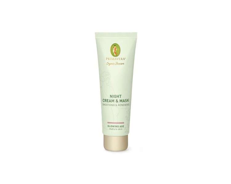 PRIMAVERA Smoothing and Renewing Night Cream and Mask 50ml - Vegan Natural Cosmetics