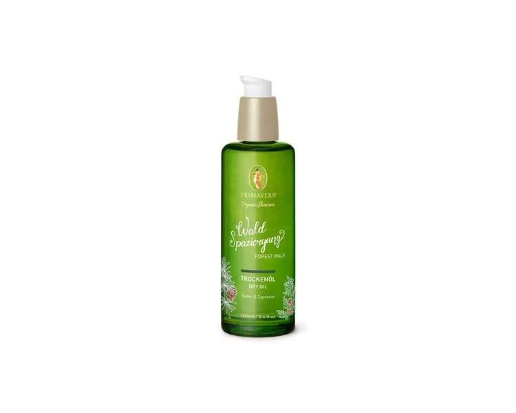 PRIMAVERA Waldspaziergang Dry Oil 100ml - Cedar and Cypress Scented Natural Cosmetics for Intensive and Soft Skin Care - Vegan