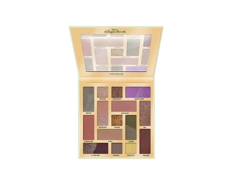 Catrice Disney The Jungle Book Eyeshadow Palette 010 Bare Necessities - 15 Colors Vegan and Microplastic-free 28g