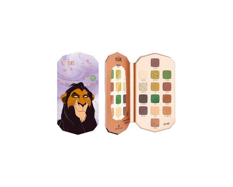 essence Disney Villains Scar Eyeshadow Palette 14 Colors Long-Lasting Vegan