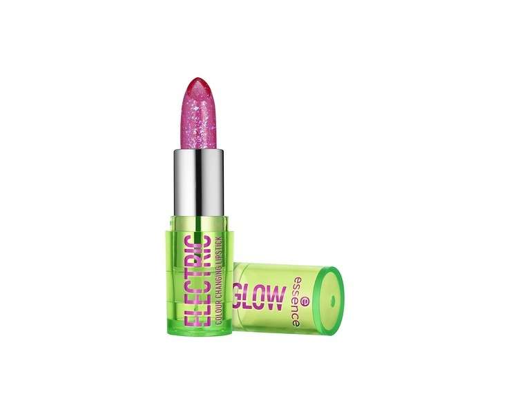 Essence Electric Glow Color Changing Lipstick pH Reactive Natural Pink Vegan 3.2g