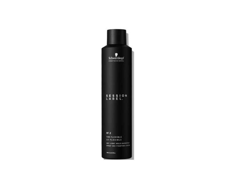 Schwarzkopf Session Label The Flexible Dry Light Hold Hairspray 300ml