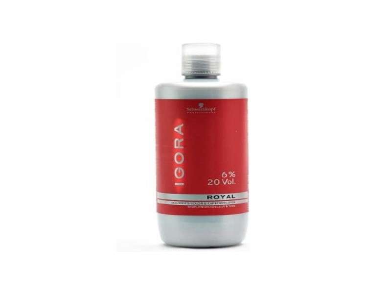 Schwarzkopf LOC ROYAL IGORA ACTIV 6% 20 VOL 1000ml Black