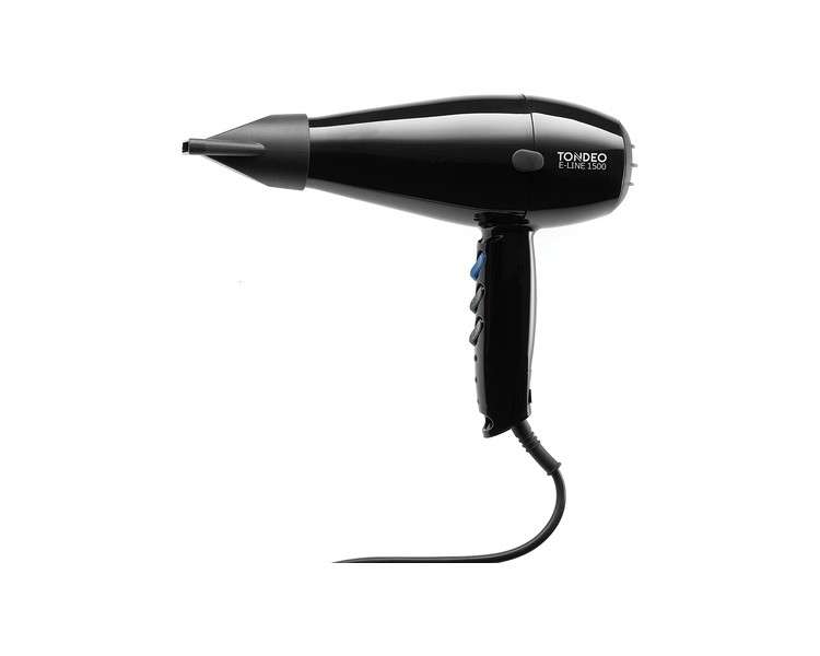 TONDEO E-LINE 1500 Professional Hair Dryer with Swivel Cord and Instant Cool Button