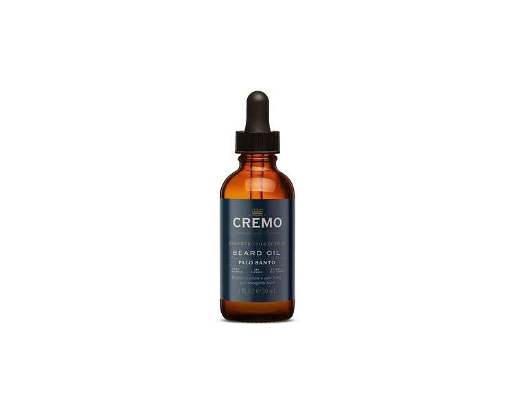 CREMO Reserve Collection Palo Santo Beard Oil for Men 30ml with Argan and Jojoba Oils