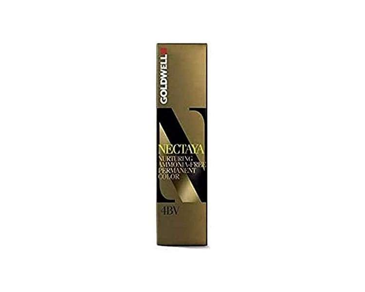 Goldwell Nectaya Permanent Hair Colour 4Bv Mid Brown Mauve 60ml