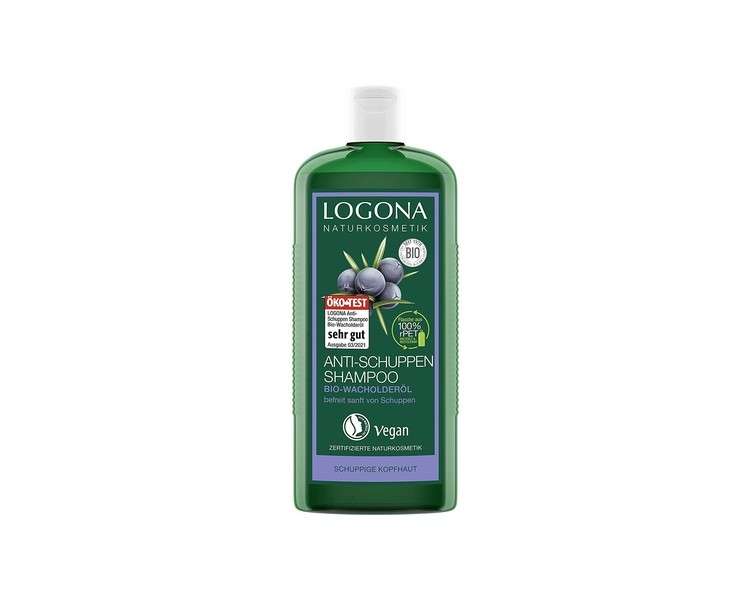 LOGONA Naturkosmetik Anti-Dandruff Shampoo with Organic Juniper Oil 250ml