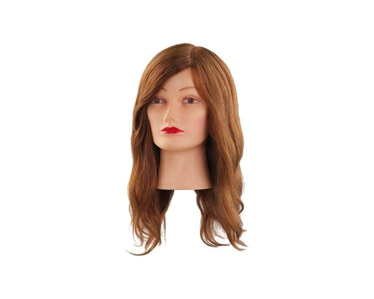 Comair 7000827 Training Head "Mia" Natural 100% Human Real Hair, Dark Blonde