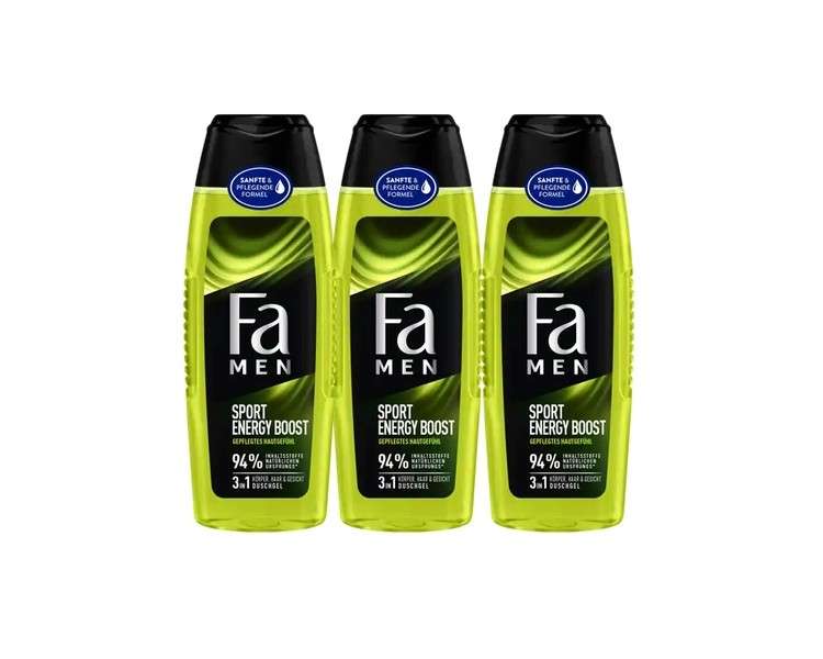 Fa Men Sports Energy Boost Shower Gel Body & Hair Power Boost 250ml