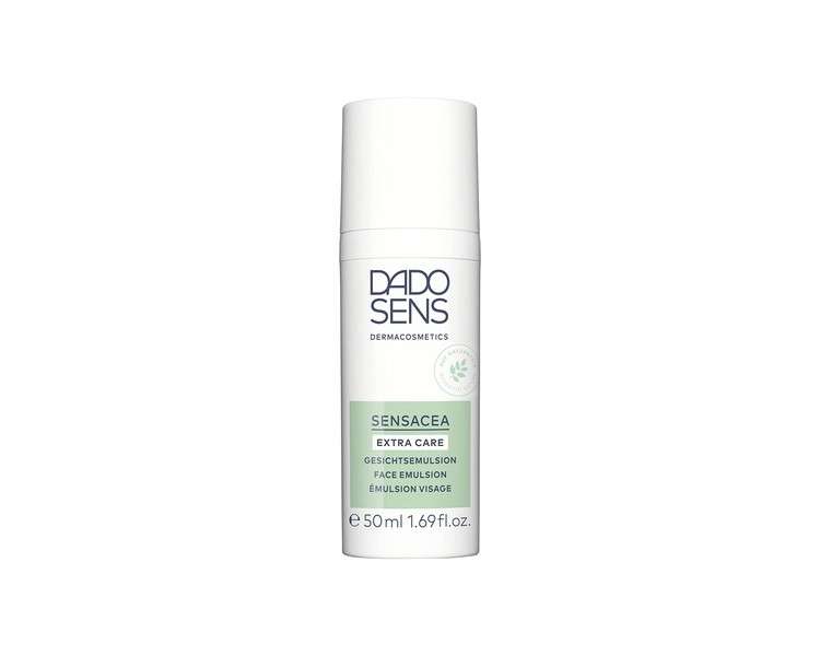 DADO SENS SENSACEA Extra Care Face Emulsion 50ml - Soothes and Moisturizes Hypersensitive Facial Skin with Tendency to Couperose and Early Signs of Rosacea