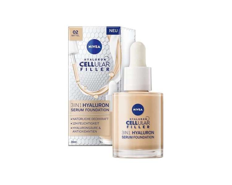 Nivea Serum with Foundation 3in1 Hyaluronic Acid 30ml