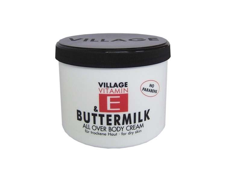 Village Buttermilk Body Cream with Vitamin E 500ml