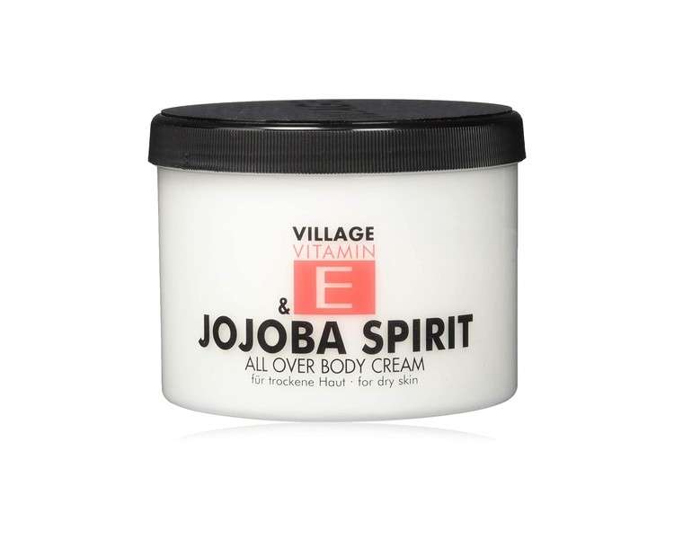 Village Jojoba Spirit Body Cream with Vitamin E 500ml