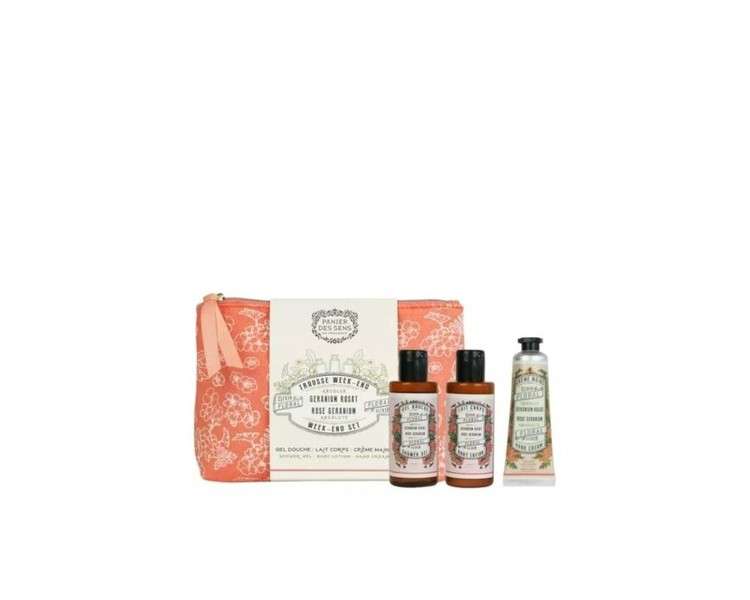 Geranium Pink Basket of the Senses Bath Set