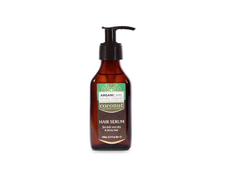 ARGANICARE Ultra-Nourishing Repairing Serum with Coconut Oil for Dull, Very Dry and Curly Hair 100ml