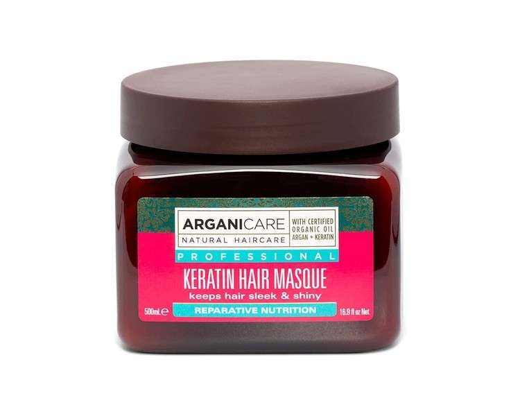 Arganicare Keratin Hair Masque with Certified Organic Argan Oil 500ml