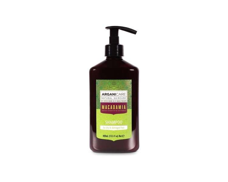 ArganiCARE Macadamia Hair Shampoo for Dry and Damaged Hair 400ml