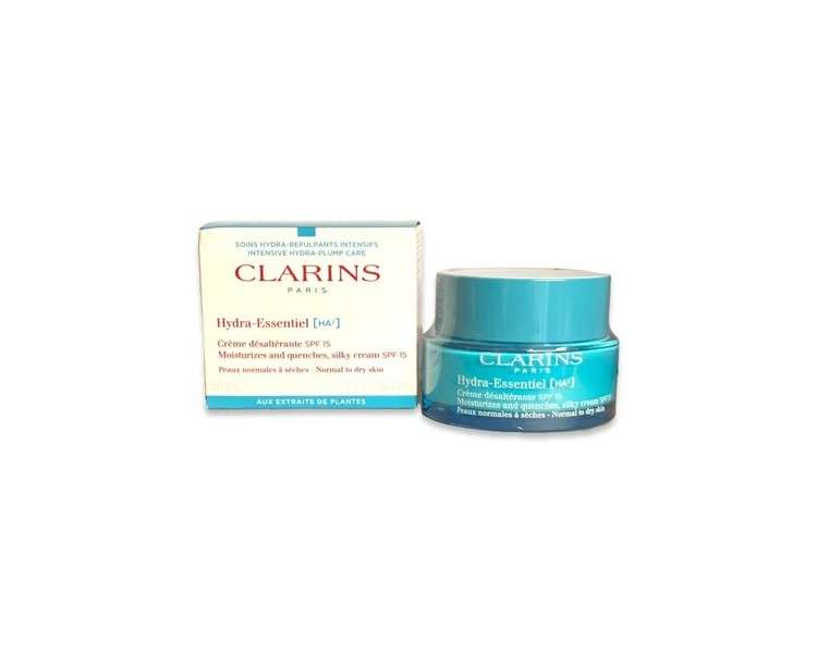 Clarins Hydra-Essentiel [HA²] Silky Day Cream SPF15 for Normal to Dry Skin 50ml