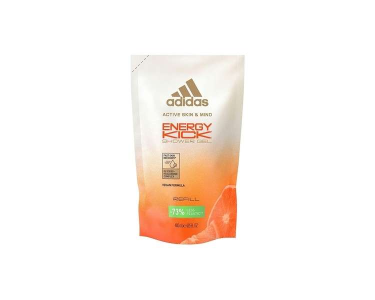 Adidas Energy Kick Shower Gel Refill With Essential Orange Oil 400ml