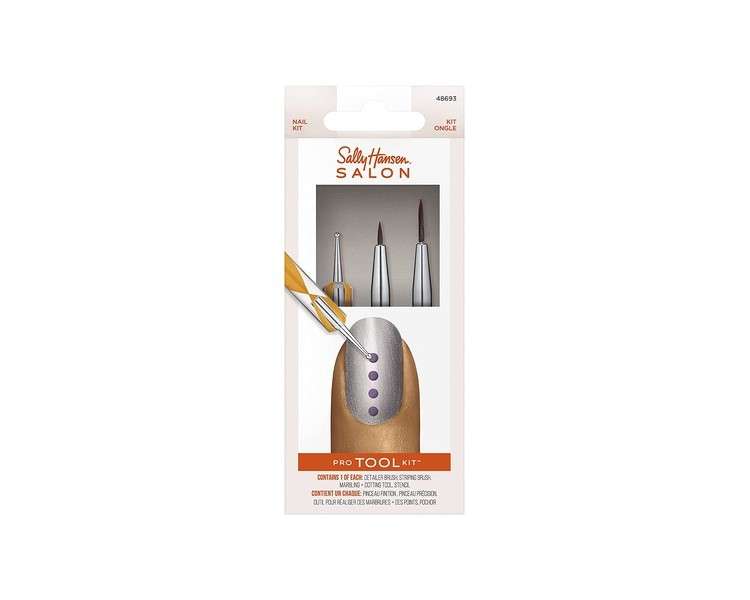 Sally Hansen Nail Salon Pro Tool Kit with Nail Art Tools 0.32oz