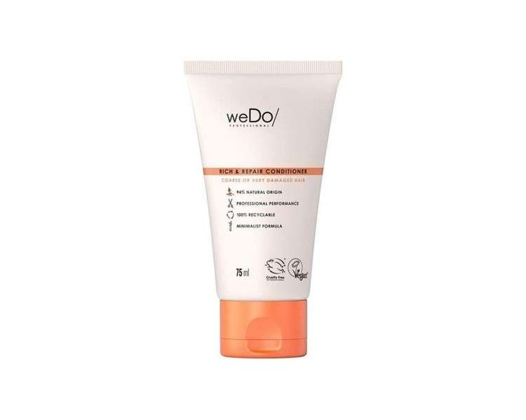 weDo/Professional Rich & Repair Conditioner Against Hair Breakage for Strong, Unruly or Very Damaged Hair 75ml