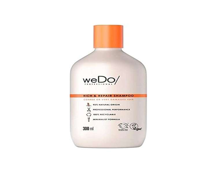weDo Rich & Repair Sulphate-Free Shampoo for Very Damaged Frizzy Hair 300ml