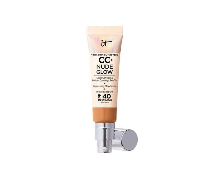 CC+ Nude Glow Lightweight Foundation and Glow Serum with SPF40 Tan