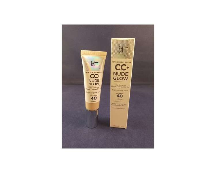 IT Cosmetics CC Nude Glow in Light Medium Coverage Skin Tint 32ml - New