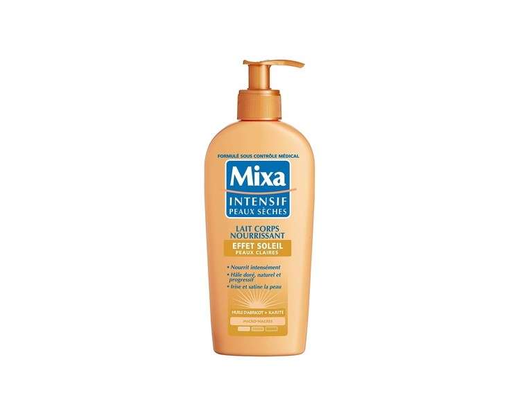 Mixa Intensive Dry Skin Body Milk with Soleil Effect for Light Skin 250ml