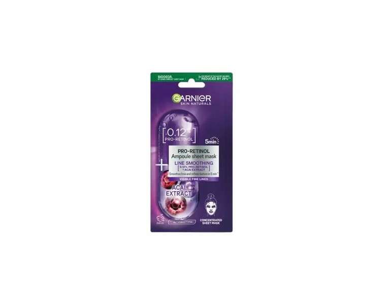 Garnier Pro-Retinol Anti-Wrinkle Ampoule in Sheet Mask