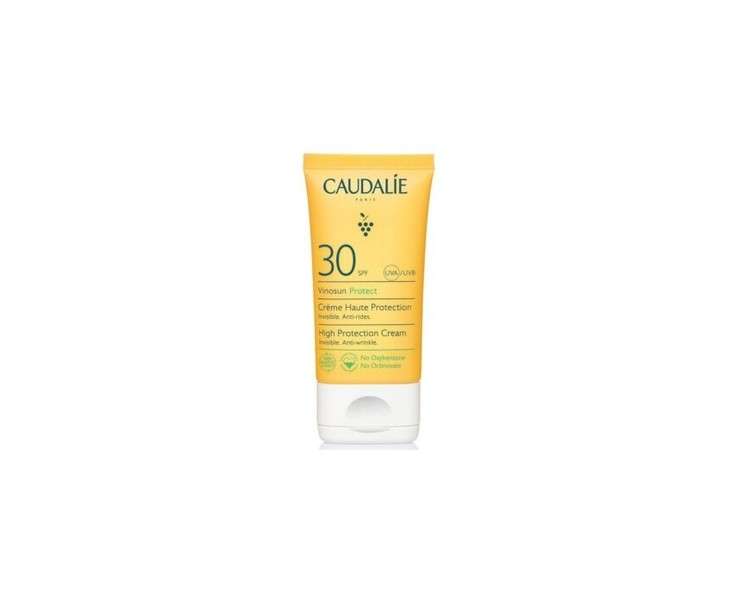 Caudalie Vinosun High Protection Cream SPF30 50ml Invisible Anti-Wrinkle