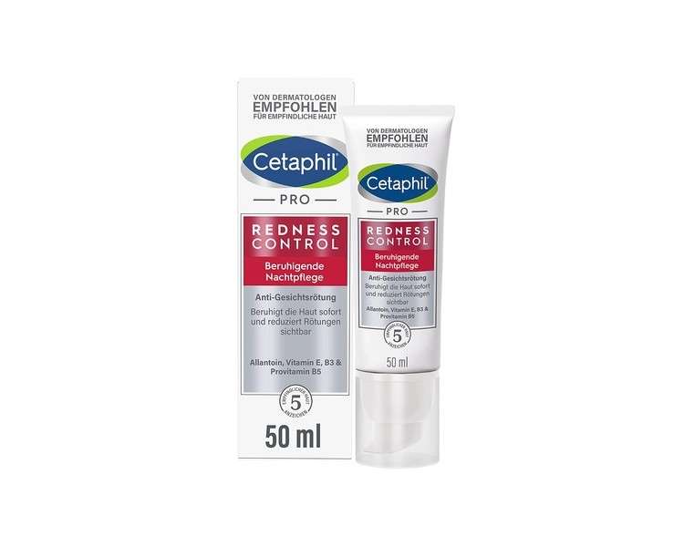 Cetaphil Pro RednessControl Soothing Night Moisturizer 50ml for Redness Prone Skin - Fragrance Free