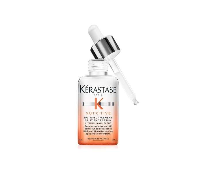 Kérastase Nutritive Split Ends Hair Serum for Dry Hair Nourishing Leave-In Oil Treatment 50ml