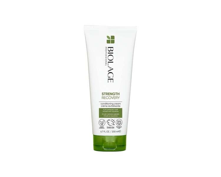 Biolage Professional Strength Recovery Nourishing Conditioning Cream with Vegan Squalane for Damaged Hair 200ml