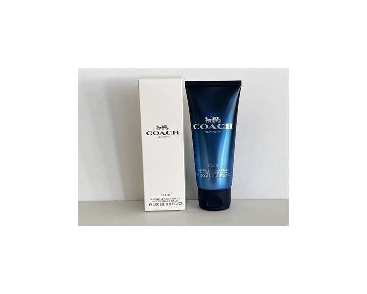 Coach Blue After Shave Balm 3.3 floz 100ml Authentic Men's Scented - New in Box