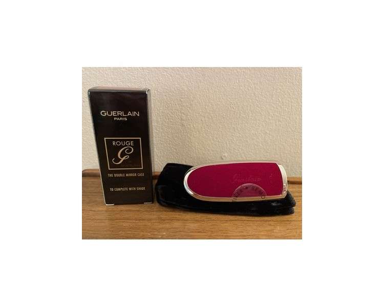 Guerlain Rouge G Royal Burgundy Velvet Lipstick Case - New in Box