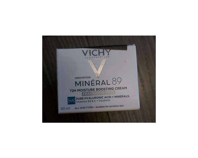 Vichy Mineral 89 72H Moisture Boosting Cream Fragrance Free 50ml