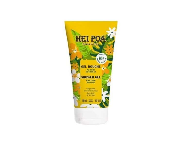 Hei Poa Shower Gel with Tahiti Monoi Oil for Face and Body 150ml