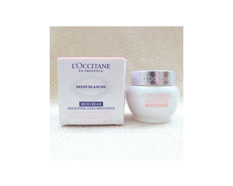 L'OCCITANE Reine Blanche Rich Cream Ultra-Moisturizer 1.7oz NEW