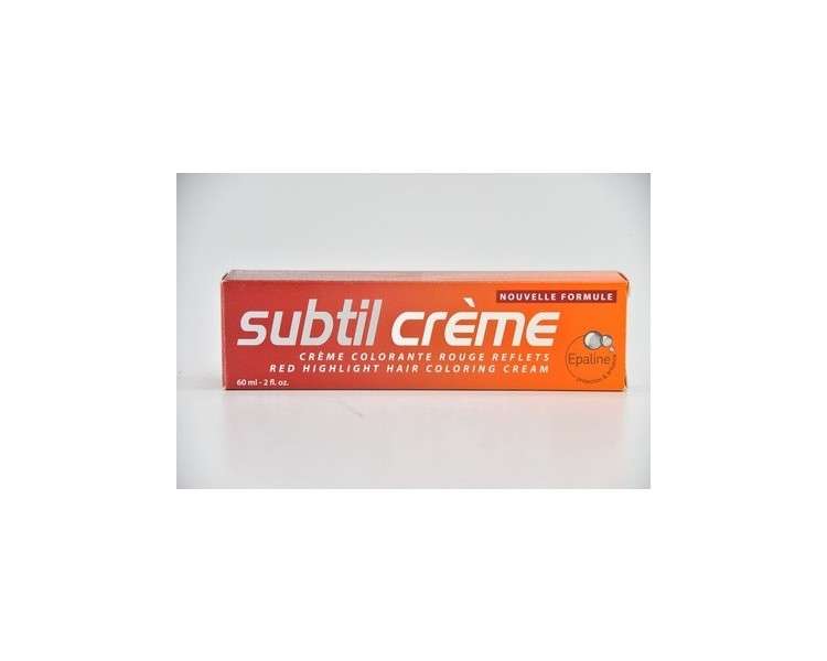 Subtil Creme Red Highlight Hair Coloring Cream 2oz 60ml 6.66