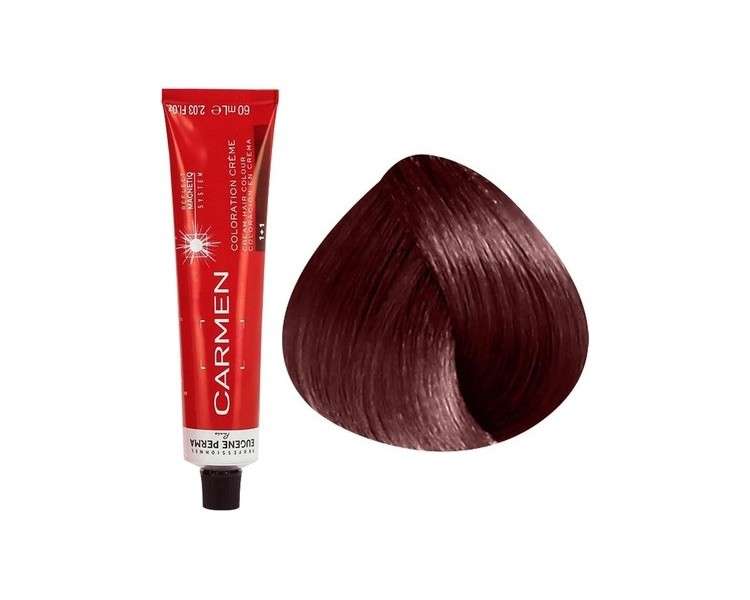 Carmen No. 5.56 Light Brown Mahogany Red Hair Color 60ml Tube