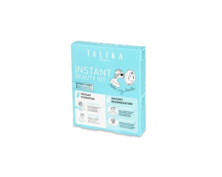 Talika Instant Beauty Kit Ultimate Skin Care Kit Essential Hydrating Face Masks Moisturising Eye Patches