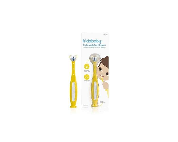 Frida Baby Toddler Toothbrush with Three Angles Yellow