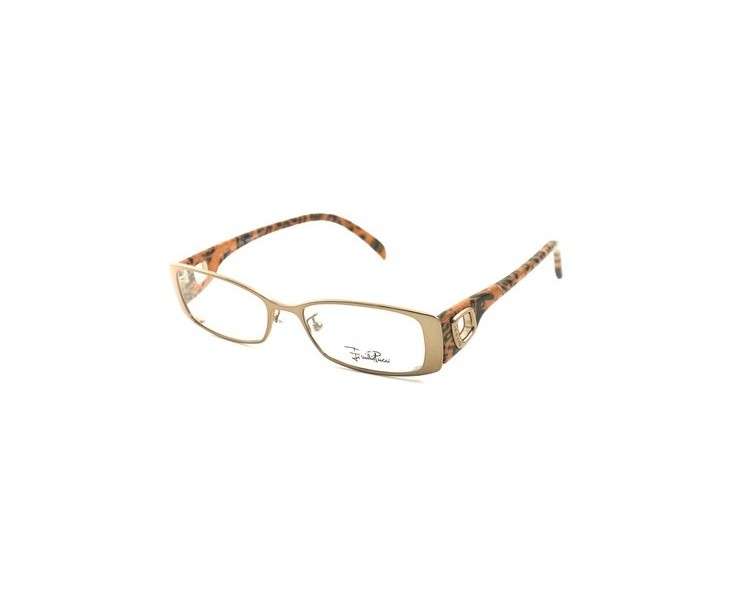 Emilio Pucci Women's Glasses EP2140 207 Gold/Brown Rectangular Frame 50-16-140