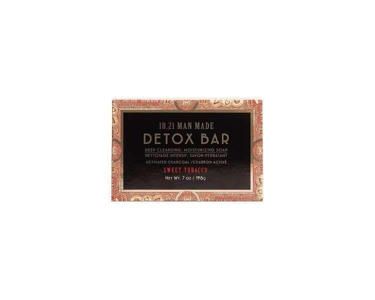 18.21 Man Made Deep Cleansing Soap Bar 7oz Activated Charcoal with Jojoba Beads - 2 Scents