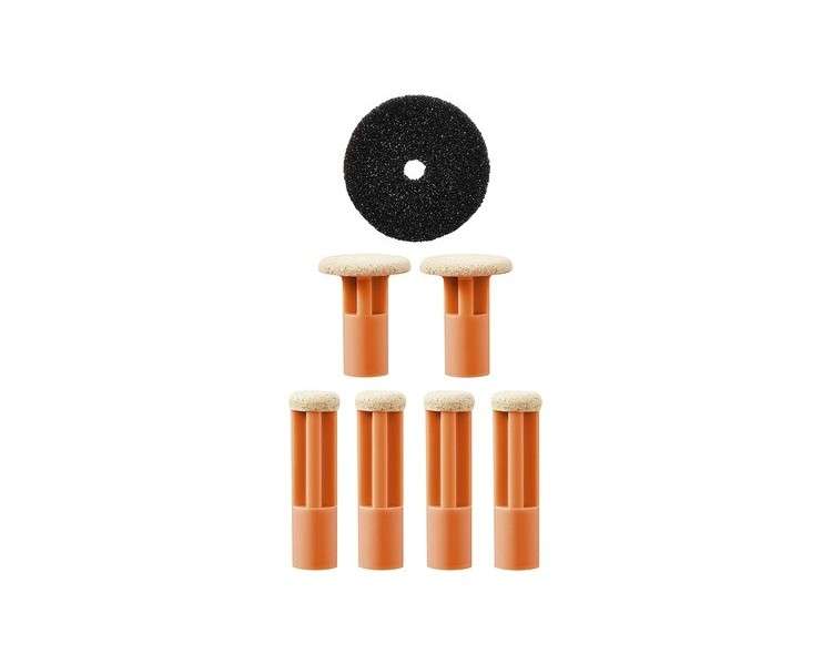 PMD Personal Microderm Replacement Discs Includes 6 Discs and 1 Filter Orange Coarse