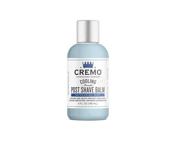 Cremo Cooling Post Shave Balm for Men with Refreshing Mint Formula 118ml