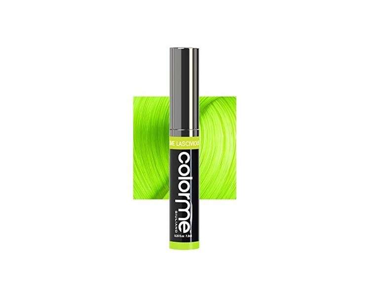 Colorme Root Touch Up Temporary Hair Mascara to Color and Blend Semi Permanent Dye Regrowth - Washes Out Lime