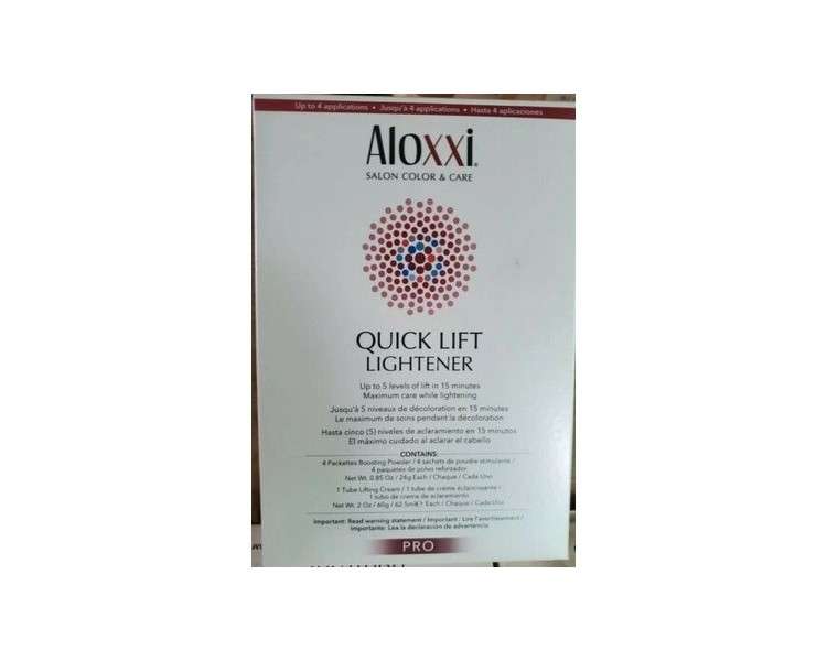 Aloxxi Pro Quick Lift Lightener Up to 5 Levels of Lift