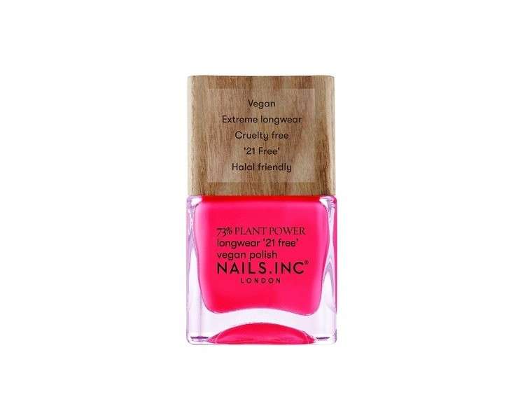 Nail Inc 73% Vegan Nail Polish with Plant Power 14ml Pink